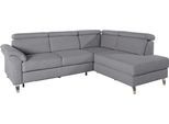 Ecksofa SIT & MORE "Arngast L-Form", grau, B:245cm H:84cm T:194cm, Sofas, Ecksofa, inklusive Kopfteilverstellung und Federkern