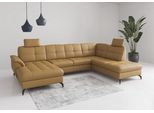 Wohnlandschaft SIT & MORE "Zora", curry, T:212cm, Sofas, Wohnlandschaft