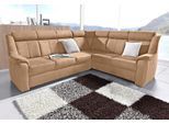 Ecksofa SIT & MORE "Basel L-Form", braun (cafe), B:261cm H:98cm T:211cm, Altara Nubuck, Luxus-Microfaser (100% Polyester;PRIMABELLE-Microfaser, Luxus-Microfaser (100% Polyester;SOFTLUX-Kunstleder;NaturLEDER (echtes Rindsleder), Sofas, Ecksofa, wahlweise mit Relaxfunktion