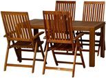 Balkonset SIENA GARDEN "Paleros", beige (natur), Sitzmöbel-Sets, Balkonset