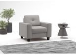 Sessel HOME AFFAIRE "Varese", grau (light grau), B:96cm H:91cm T:90cm, Sessel, Sessel, Kreuznaht in beige