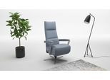 TV-Sessel SIT & MORE "Vario Comfort, inkl. Kopfteilverstellung & 360 Drehfunktion", blau (graublau), B:70cm H:124cm T:85cm, Sessel, TV-Sessel, inkl. Herz-Waage-Funktion & 3 Motoren, Höhe der Armlehnen 64cm