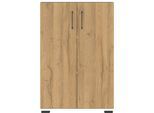 Aktenschrank GERMANIA "Profi 3.0", weiß (weiß, grandson, eiche, nachbildung), B:80cm H:123cm T:40cm, Holzwerkstoff, Schränke, Aktenschrank, erhältlich in zwei Höhen