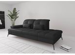 Recamiere SIT & MORE "Amica, inkl. Sitztiefenverstellung und Armteilverstellung", schwarz, B:231cm H:90cm T:122cm, Sofas, Recamiere, wahlweise mit Kopfteilverstellung und Stauraum
