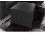 Hocker SIT & MORE "Ascara", schwarz, B:55cm H:46cm T:55cm, Luxus-Microfaser (100% Polyester);Softlux-Kunstleder;NaturLeder, Hocker, Hocker