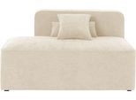 Recamiere HOME AFFAIRE "Sundstrup", beige, B:140cm H:76,5cm T:93cm, 100% Polyester, Sofas, Recamiere, Modulserie, individuelle Zusammenstellung