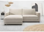 Ecksofa HOME AFFAIRE "Ecksofa Jiro, L-Form, große Sitztiefe, Breite 226 cm", taupe, B:226cm H:85cm T:190cm, 100% Polyester, Sofas, Ecksofa, lose Sitz- & Rückenkissen, weicher Polsteraufbau, komfortabel & modern