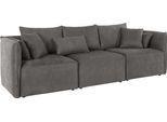 3-Sitzer OTTO HOME "Nöre", grau (anthrazit), B:262cm H:86cm T:90cm, Samtoptik (100% Polyester);Struktur (100% Polypropylene);Webstoff (100% Polyester;Struktur fein (100% Polyester));Luxus-Microfaser Lederoptik (100% Polyester);Baumwoll-/Leinenmix (60% Baumwolle, 40% Leinen), Sofas, 3-Sitzer, 3 Teile, in vielen Bezugsqualitäten und Farben s. auch "Nöre"