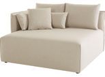Ottomane OTTO HOME "Nöre", beige, B:138cm H:86cm T:128cm, 100% Polypropylene, Sofas, Ottomane, kurzes Lounge-Modul - zum Zusammenstellen, Breite 138 cm, Tiefe 128 cm
