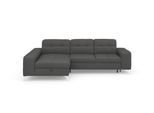 Ecksofa SIT & MORE "Baviene L-Form", grau, B:286cm H:92cm T:176cm, Sofas, Ecksofa, inklusive Sitztiefenverstellung und Federkern, wahlweise Bettfunktion