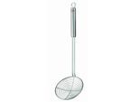 Seihlöffel RÖSLE, silber (edelstahlfarben), Ø:12cm, Edelstahl, Kochlöffel, Seihlöffel, Rundgriff mit Aufhängeöse, Edelstahl 18/10, spülmaschinengeeignet