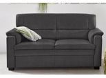 2-Sitzer SIT & MORE "Pisa", grau (anthrazit), B:133cm H:89cm T:90cm, Luxus-Microfaser (90% Polyester, 10% Polyamid);Struktur (100% Polyester);Luxus-Microfaser ALTARA NUBUCK (100% Polyester), Sofas, 2-Sitzer, mit Federkern