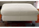 Hocker COTTA "Driver", weiß (altweiß), B:101cm H:43cm T:65cm, Luxus-Kunstleder;LEDER BEEFY (ein abgedecktes Spalt-Rindsleder) im Sitz, Korpus in Kunstleder;NaturLEDER (echtes Rindsleder);Kunstleder SOFTLUX;LEDER/ NaturLeder: Bitte beachten Sie, dass Lederbezüge mehr Nähte aufweisen als Stoffbezüge., Hocker, Hocker, mit edlen Metallfüßen