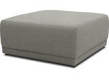 Hocker DOMO COLLECTION "800007", grau (steel), B:100cm H:45cm T:100cm, 100% Polyester, Hocker, Hocker, nach Wunsch zusammenstellbar