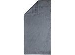 Handtücher EGERIA "Prestige", grau (anthrazit), B:50cm L:100cm, Walkfrottee, Obermaterial: 100% Baumwolle, Handtücher, Handtücher, Uni Programm mit Streifenbordüre, SUPIMA Baumwolle