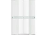 Eckkleiderschrank PRIESS "Kleiderschrank Schrank Garderobe Wäscheschrank Madrid", weiß (weiß, weißglas), H:193cm, Schränke, Eckkleiderschrank, voll ausgestattet, viel Stauraum, MADE IN GERMANY