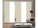 Schiebegardine HOME WOHNIDEEN "PIVE 5er SET" Gr. 1, grau (taupe), B:60cm H:245cm, Polyester, Gardinen, Schiebegardine, Schiebevorhang Digidruck 5er Set PIVE