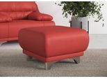 Hocker COTTA "Maranello", rot, B:66cm H:43cm T:66cm, 64% Polyurethan, 25% Polyester, 11% Baumwolle, Hocker, Hocker