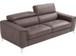 Schlafsofa EGOITALIANO "Francine Designsofa, Loungesofa mit Dauerschlaffunktion, Breite 233 cm", grau (graphit), B:233cm H:100cm T:106cm, Leder »BULL« (echtes Rindsleder). Geschliffenes, pigmentiertes und behandeltes Rindsleder mit einer Dicke von 1, 3-1, 5 mm. Dieses Leder zeigt eine ziemlich weiche Hand mit einem halb undurchsichtigen Aussehen. Es handelt sich um ein geschütztes Leder. Eine leic