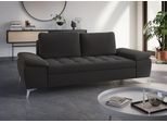 2,5-Sitzer SIT & MORE "Latigo", grau (fango), B:211cm T:90cm, Sofas, 2 5-Sitzer, mit hochwertigen Metallfüßen