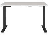 Schreibtisch GERMANIA "GW-Agenda elektrisch höhenverstellbar (72-120 cm)", schwarz (lichtgrau, schwarz, schwarz, lichtgrau), B:120cm H:120cm T:80cm, Tische, Schreibtisch, mit Memory-Funktion & USB-Ladestation, verschiedenen Breiten