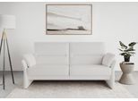 2,5-Sitzer DOMO COLLECTION "Pina, schmale Armlehnen, mit Federkern, kompakt & elegant", beige (creme), B:199cm H:95cm T:88cm, 95% Polyester, 5% Polyamid, Sofas, 2 5-Sitzer, Hoher Sitzkomfort, Microfaser hochflorig, creme, Breite 199 cm