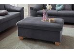 Hocker SIT & MORE "Santo", grau, B:100cm H:45cm T:66cm, Luxus-Microfaser ALTARA NUBUCK (100% Polyester);Struktur (100% Polyester);Struktur weich (92% Polyester, 8% Nylon), Hocker, Hocker