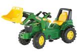 Tretfahrzeug ROLLY TOYS "John Deere 7930", grün, Tretfahrzeuge, KinderB:52,5cm H:52,5cm T:146cm, Kunststoff, Tretfahrzeug, Kindertraktor mit Lader, B:52,5cm H:52,5cm T:146cm