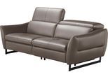 2,5-Sitzer EGOITALIANO "Dafne, elegantes Designsofa mit hohem Sitzkomfort", beige (safari), B:208cm H:97cm T:108cm, Leder »BULL« (echtes Rindsleder). Geschliffenes, pigmentiertes und behandeltes Rindsleder mit einer Dicke von 1, 3-1, 5 mm. Dieses Leder zeigt eine ziemlich weiche Hand mit einem halb undurchsichtigen Aussehen. Es handelt sich um ein geschütztes Leder. Eine leichte Deckschicht schütz