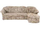 Ecksofa DOMO COLLECTION "Pegnitz, elegante Rückensteppung, kompakte Stellmaße 238/141cm, L-Form", braun, B:238cm H:82cm T:141cm, 100% Polyester, Sofas, Ecksofa, wahlweise mit Bettfunktion