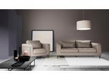 Sessel TRENDMANUFAKTUR "Luzi, Loungesessel, modern mit extra hohen Füßen", grau (cloud gray), B:96cm H:80cm T:99cm, 100% Polyester, Sessel, Sessel, Designsessel mit tollem Sitzkomfort, Metallfüße schwarz, Breite 96 cm