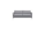 2,5-Sitzer FLEXLUX "Fiore, super Sitzkomfort durch Kaltschaum im Sitz", grau (sophisto gre), B:181cm H:85cm T:92cm, 100% Polyester, Sofas, 2 5-Sitzer, schmale Armlehnen, Füße Alu