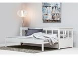 Daybett OTTO HOME "AIRA" Kinderbett, Gästebett, Skandi- Design, Schublade optional", weiß, kein Härtegrad, Daybetten, Daybett, mit ausziehbarer Liegefläche, ideal fürs Jugend- oder Gästezimmer