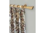 Gardinenstange GARESA "Digo" Gr. 1, beige (natur), L:120cm, Gardinenstangen, Gardinenstange, Fixlänge 120, 160, 200 cm, mit Ringe