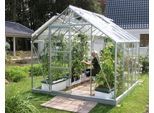 Gewächshaus VITAVIA "Merkur 8300", silber (silberfarben), B:254cm T:317cm, Gewächshäuser, Gewächshaus