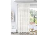 Gardine HOMING "Dürer" Gr. 1, weiß, B:135cm H:245cm, Polyester, Gardinen, Gardine, Fertigschal