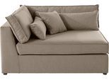 Sofa-Eckelement OTTO HOME "Enid", grau (taupe), B:130cm H:75cm, Baumwollmix (60% Baumwolle/40% Leinen);Struktur fein (100% Polyester);Samtoptik (100% Polyester);Samtvelours (100% Polyester);Struktur (100% Polyester);Struktur recycelt (100% recyceltes Polyester), Polsterelemente, Sofa-Eckelement, Teil eines Modulsofas, fester Sitzkomfort, auch in Breitcord