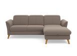 Ecksofa SIT & MORE "Romero L-Form", grau (taupe), B:245cm H:91cm T:178cm, 90% Polyester 10%Polyamid, Sofas, Ecksofa, wahlweise mit oder ohne Relax-Funktion, Bettfunktion, Bettkasten
