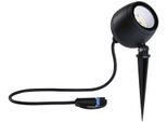 LED Gartenleuchte PAULMANN "Outdoor Plug & Shine Spot Kikolo Insect friendly ZigBee", grau (anthrazit), H:26,1cm T:8,5cm Ø:9cm, Leuchten, LED Gartenleuchte, Insektenfreundlich