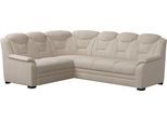 Ecksofa COTTA "Marcus L-Form", beige, B:263cm H:99cm T:211cm, 100% Polyester, Sofas, Ecksofa, wahlweise mit Bettfunktion & Stauraum