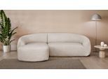 Ecksofa "YANI, L-Form, Designersofa, organische Form, Maße B/T/H: 255/170/81 cm", beige, B:255cm H:81cm T:170cm, 100% Polyester, LEGER HOME BY LENA GERCKE, Sofas, Ecksofa, mit Wellenunterfederung, auch in Bouclé, Recamiere rechts/links