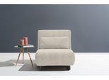 Schlafsofa ELL + ELL "Minou", grau (hellgrau), B:85cm H:88cm T:100cm, Sofas, Schlafsofa