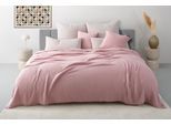 Tagesdecke OTTO HOME "Bailee", rosé, B:150cm L:250cm, Baumwolle, Tagesdecken, Tagesdecke, weiche Musselin Qualität, viele Farben erhältlich, ab 140x200 cm