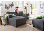 Hocker HOME AFFAIRE "Langeland", grau (anthrazit), B:120cm H:47cm T:70cm, Webstoff (100% Polyester);Filzoptik (100% Polyester);Struktur (100% Polyester), Hocker, Hocker, passend zur Serie "Langeland"