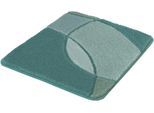 Badematte KLEINE WOLKE "Kent", grün, H:20mm, Polyacryl, Badematten, Badematte, Badteppich, modernes Design, Hoch-Tief Effekt, waschbar