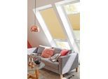 Dachfensterplissee SUNLINES "StartUp Style Honeycomb TL", gelb (zartgelb, weiß), B:77,5cm H:141,7cm, Obermaterial: 100% Polyester, Plissees, Dachfensterplissee, mit Führungsschienen
