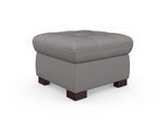 Hocker SIT & MORE "Luxor", grau, B:60cm H:41cm T:60cm, Luxus-Microfaser ALTARA NUBUCK (100% Polyester);Soft clean (98% Polyester, 2% Polyamid);Struktur fein (100% Polyester), Hocker, Hocker, auch erhältlich in dem besonders leicht mit Wasser zu reinigen