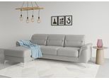 Ecksofa SIT & MORE "Sinatra L-Form", grau, B:258cm H:85cm T:170cm, 100% Polyester, Sofas, Ecksofa, mit Recamiere, optinal mit Kopfteilverstellung und Armteilfunktion