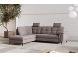 Ecksofa SIT & MORE "Zora", grau (taupe), B:244cm H:92cm T:212cm, 90% Polyester 10% Polyamid, Sofas, Ecksofa, wahlweise mit Bettfunktion und Bettkasten