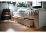 Schubkasten-Unterbau HOME AFFAIRE "Progress Schublade für extra Stauraum unter dem Bett", weiß, B:62cm H:23cm T:166cm, Schränke, Schubkasten-Unterbau, Massivholz, FSC-zertifiziert, massive Kiefer